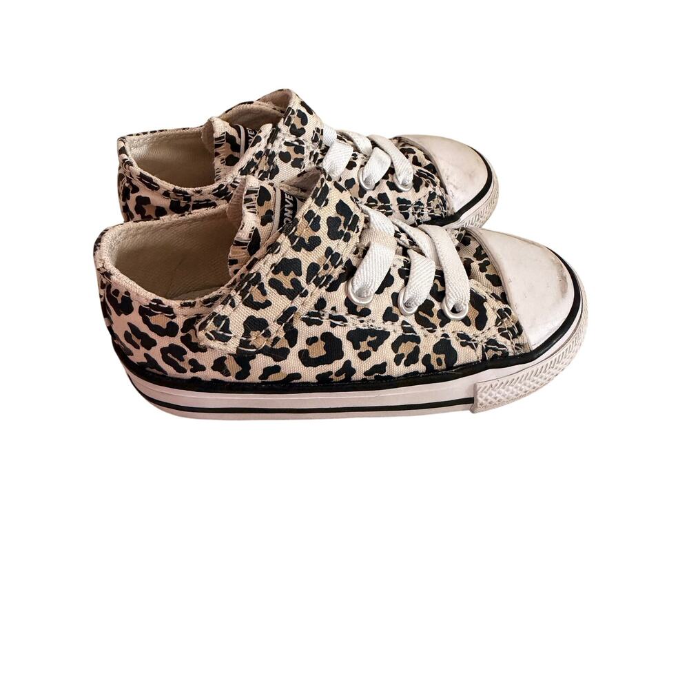 Converse Chuck Taylor All Star Leopard Print Sneakers Baby Infant Size 6
